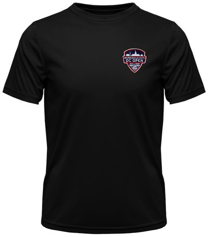 Badge Logo Athletic Tee - Black