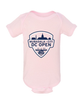 Infant Badge Logo Onesie - Pink