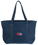 DC Flag Large Canvas Tote Bag - Navy