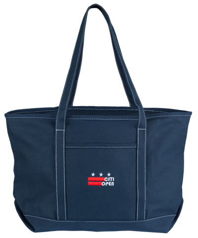 DC Flag Large Canvas Tote Bag - Navy