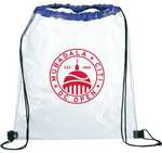 Tournament Logo Clear Drawstring Bag - Royal