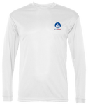 Stacked Logo Embroidered Athletic Longsleeve - White