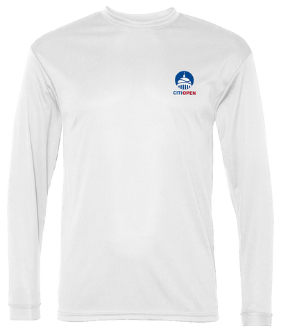 Citi Open Stacked Logo Embroidered Athletic Longsleeve - White