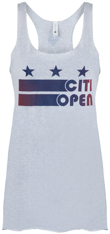 Womens Citi Open Pattern DC Flag District Tank - Light Grey