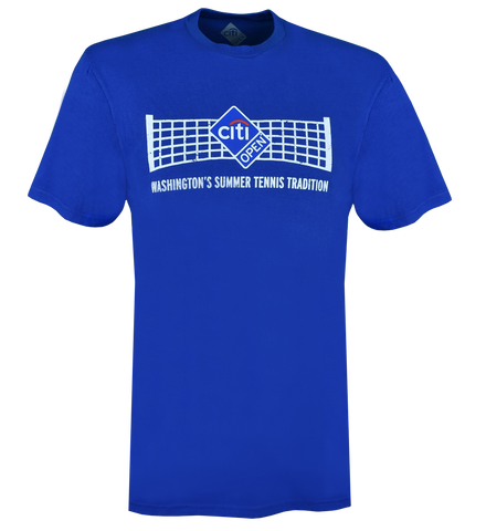 Youth Tennis Net Tee - Royal