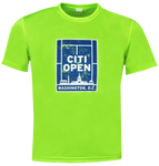 Youth Citi Open Athletic Tennis Court Skyline Tee - Neon Green