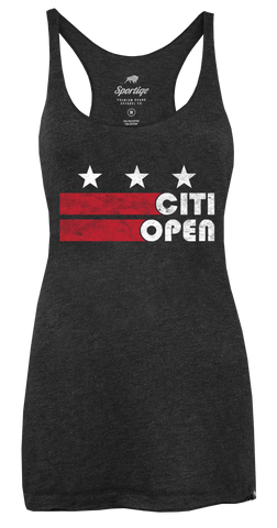 Womens Citi Open DC Flag Comfy Tank - Black