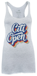 Womens Citi Open Retro Font Comfy Tank - Light Grey