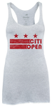 Womens Citi Open DC Flag Comfy Tank - Light Grey