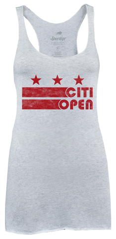 Womens Citi Open DC Flag Comfy Tank - Light Grey