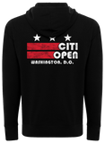 Citi Open DC Flag Lightweight Full Zip Hoodie - Black