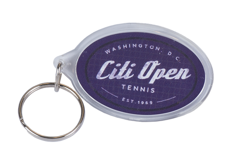 Citi Open Retro Oval Keychain
