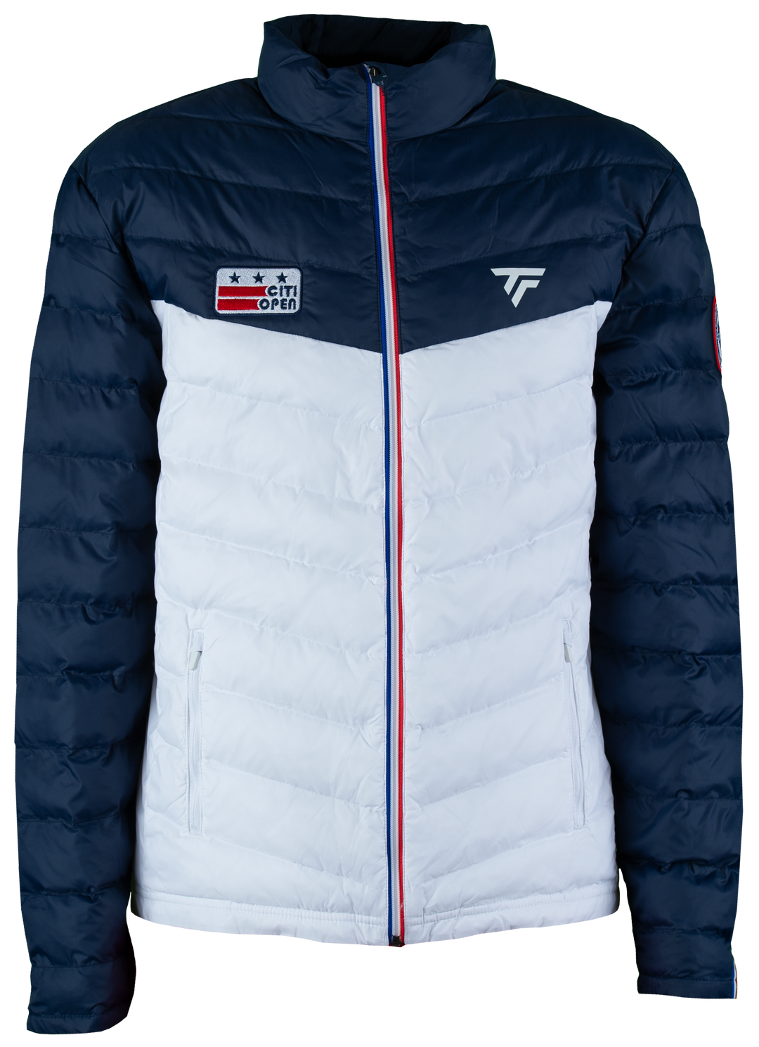 Womens Citi Open Box DC Flag Lightweight Bomber Jacket - White