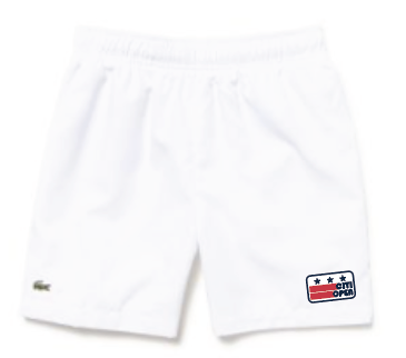 Youth Citi Open Box DC Flag Lacoste Shorts - White