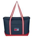 Citi Open Box DC Flag Large Canvas Tote Bag - Navy/Red
