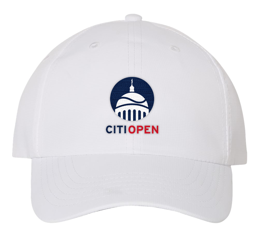 Citi Open Stacked Logo Performance Hat - White – Mubadala  display picture 2